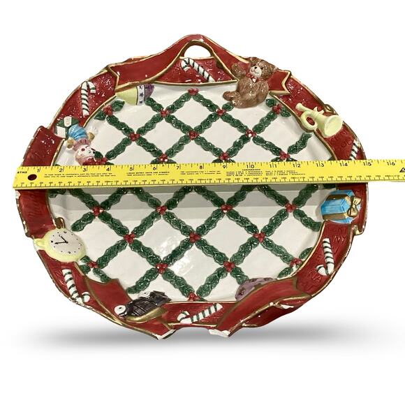Vintage Fitz & Floyd Christmas Platter - Picture 9 of 12